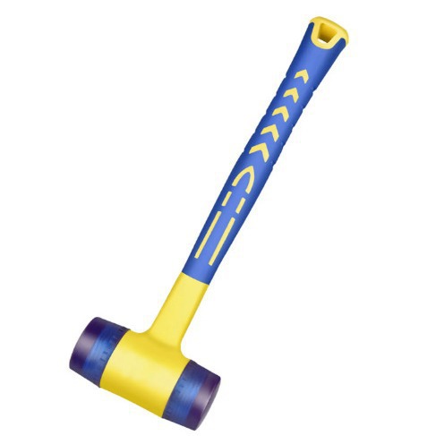 塑柄一体安装锤橡胶锤子拓染锤装修瓷砖用可换头锤子铝门窗敲打锤