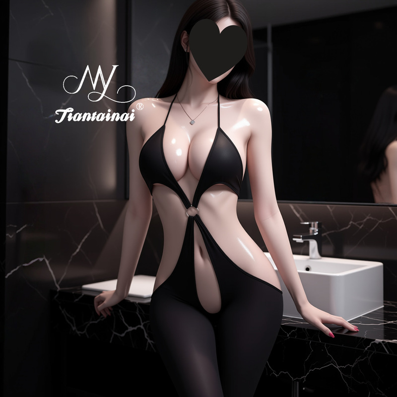 Sexy Lingerie, Sexy Bodysuit, Halter Neck, Push-Up, Cross Straps, Backless, Plus Size, Open Crotch, No Need to Take Off, Fun and Sexy Clothing Sexy Lingerie, Sexy Bodysuit, Halter Neck, Push-Up, Cross Straps, Backless, Plus Size, Open Crotch, No Need to Take Off, Fun and Sexy Clothing