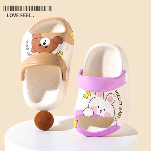 Summer children's shoes, cartoon cute sandals, baby hole shoes, wholesale children's and children's indoor and outdoor wear-resistant breathable slippers
