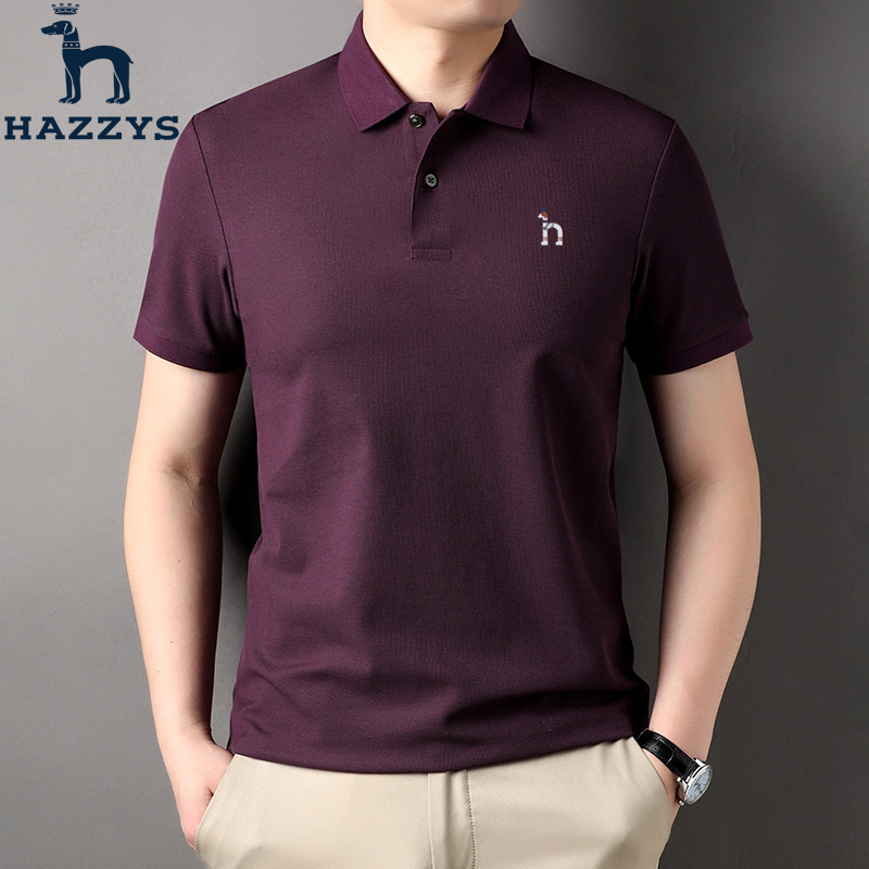 Hazzys正品哈吉斯短袖T恤男夏季翻领商务休闲百搭半袖Polo衫|undefined