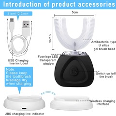 U型歯ブラシ家庭用清潔歯器防水美白器電気美歯器カップル妊婦成人学生歯ブラシ