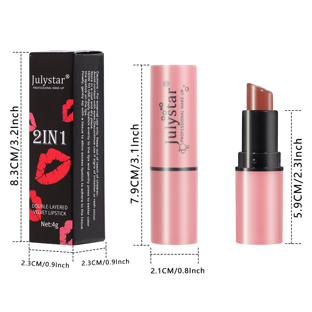 Amazon Lip Makeup Fruit-flavored matte Sandwich lipstick undefined