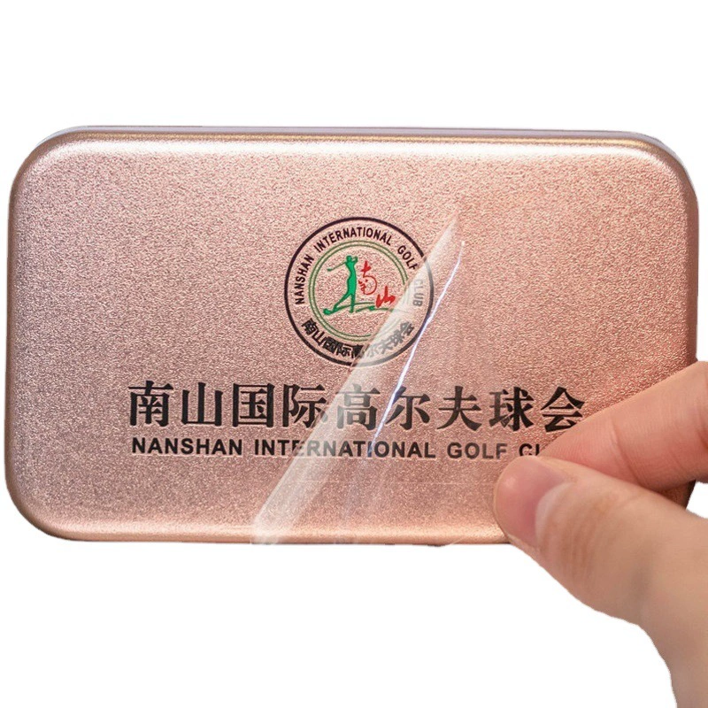 Кристалл этикетки УФ Передачи Наклейка чувствительный к давлению этикетки разрыв пленки оставляя слова чай логотип передачи разделения металла клей стикер