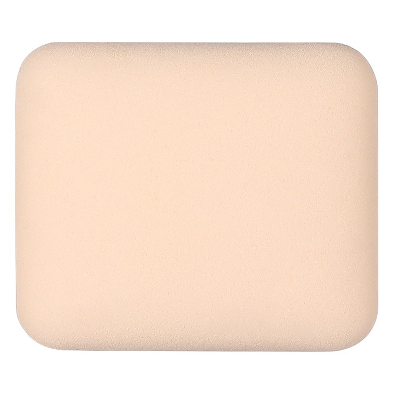 Puff polvo húmedo y seco de algodón de azúcar colchón de aire soplo de polvo al por mayor esponja de maquillaje superficie de cuero triángulo caja de almacenamiento de soplo de polvo