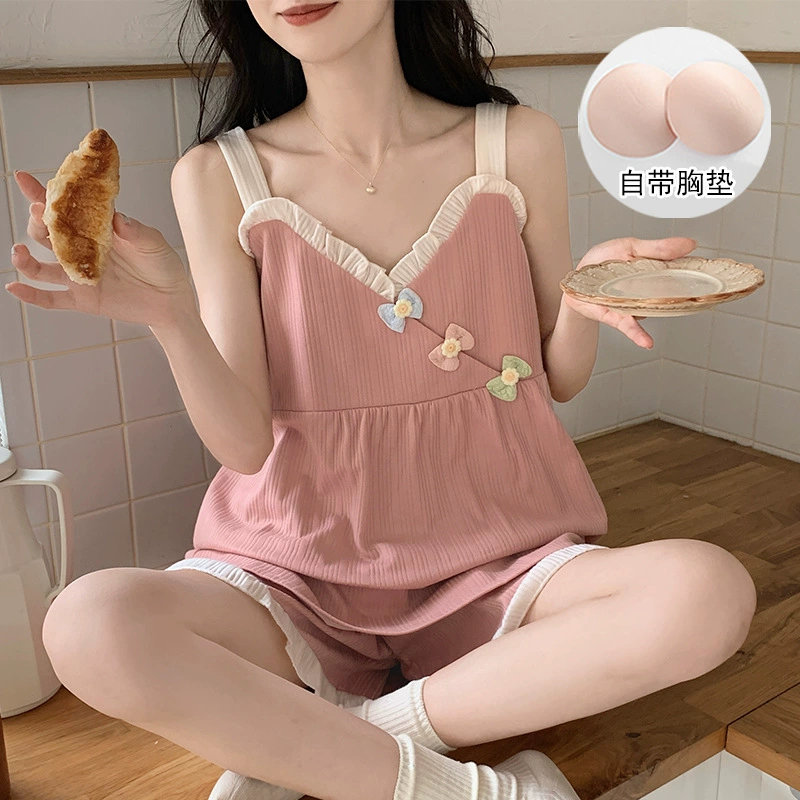 Top with cups, knitted pijama, sexy set