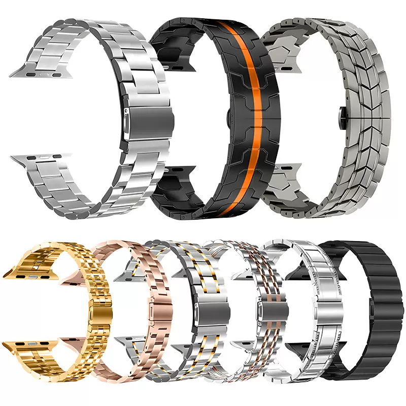 适用苹果手表不锈钢金属304/316表带apple watch苹果手表带