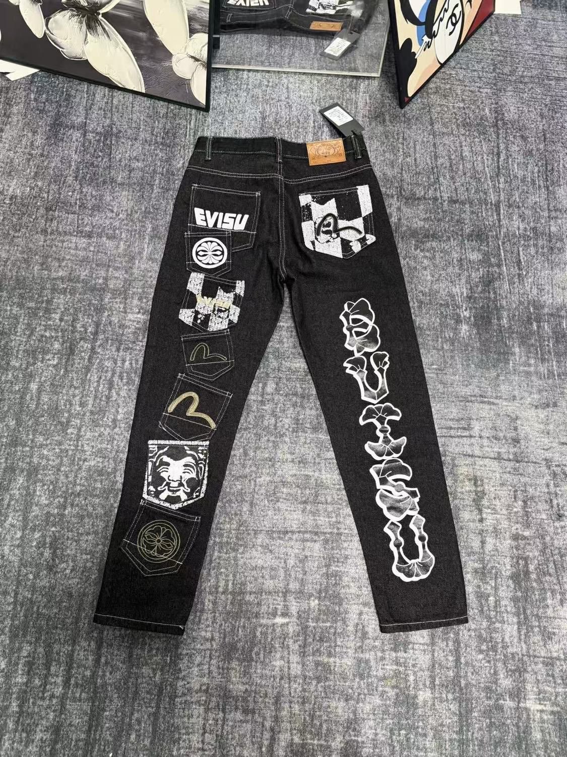 GMABCD Unisex Graphic Denim Jeans – Casual Streetwear Pants Collection - detail 29
