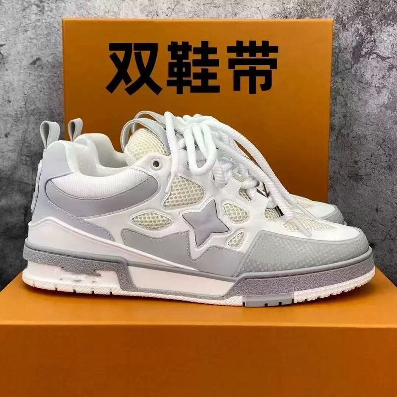 Cross-Border European Men's and Women's Loafers Height-Increasing Thick-Soled Dad Shoes Fashion Versatile Sneakers Couple's Sneakers