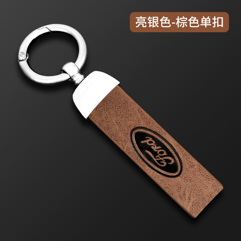 Hebilla única plateada Marrón