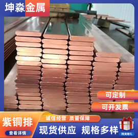 T2镀锡紫铜排接地铜排铜母线现货供应批发