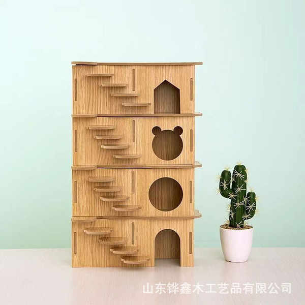 Hamster shelter roof base surface waterproof wooden bite-resistant…