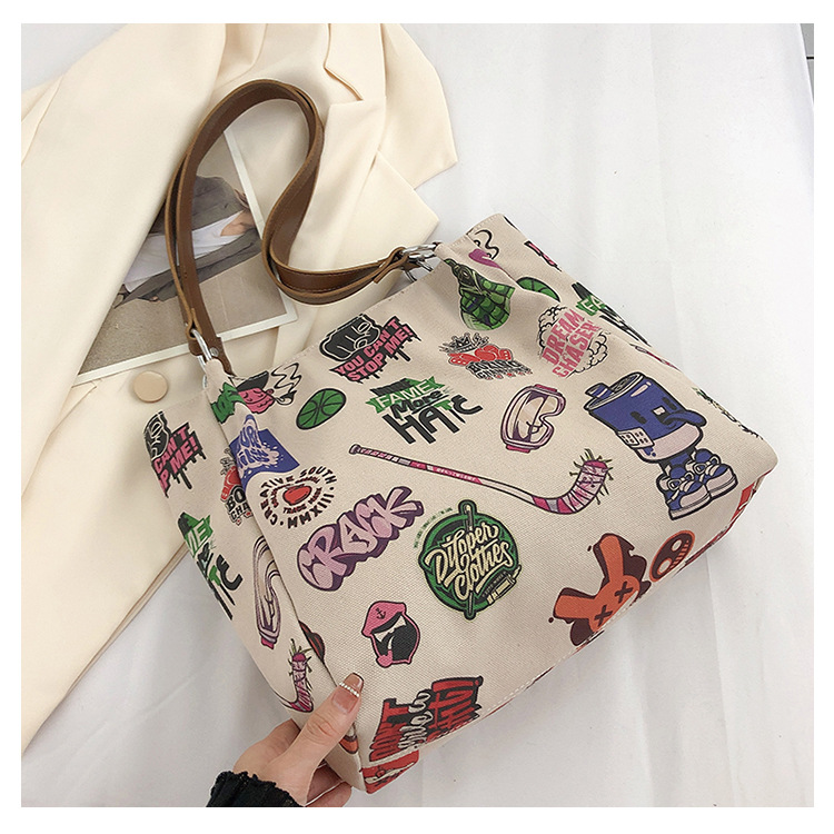 Women's Fashion Cartoon Canvas Shopping Bags display picture 3