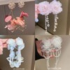 Fresh cute universal fashionable advanced earrings, flowered, light luxury style, high-quality style, wholesale