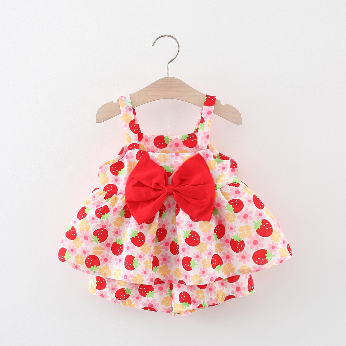 Cute Flower Bow Knot Cotton Girls Dresses display picture 1