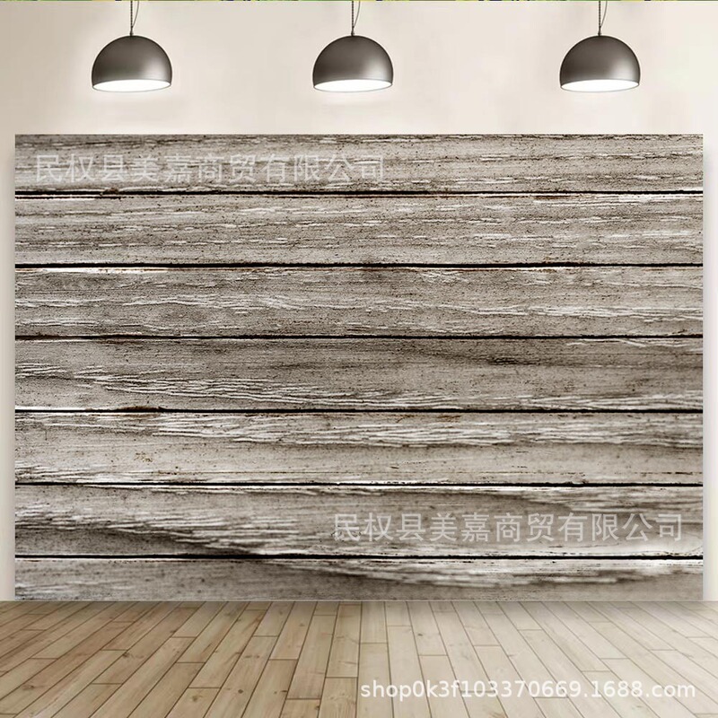 Amazon Retro Nostalgic Wooden Board Background Cloth Banner Kidsren's Birthday Party Photo Photography Props
