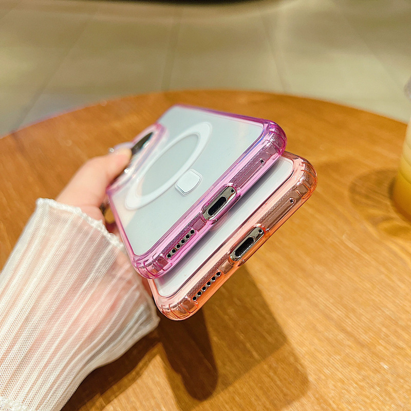 适用华为MATE70PRO渐变透明磁吸手机壳P80ULTRA亚克力防摔保护套|undefined