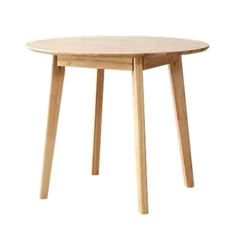 Madera maciza pequeña mesa redonda mesa cuadrada pequeño apartamento simple mesa de comedor moderna y silla mesa de café en casa balcón recepción negociación mesa pequeña