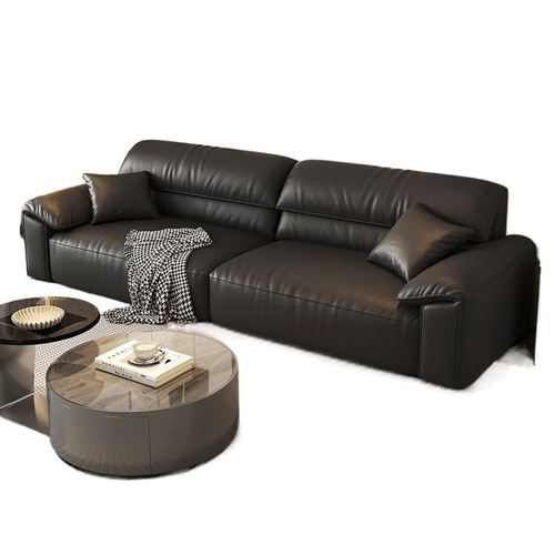 3l意式极简猫爪真皮沙发家用客厅现代简约皮艺高端直排小户型沙发