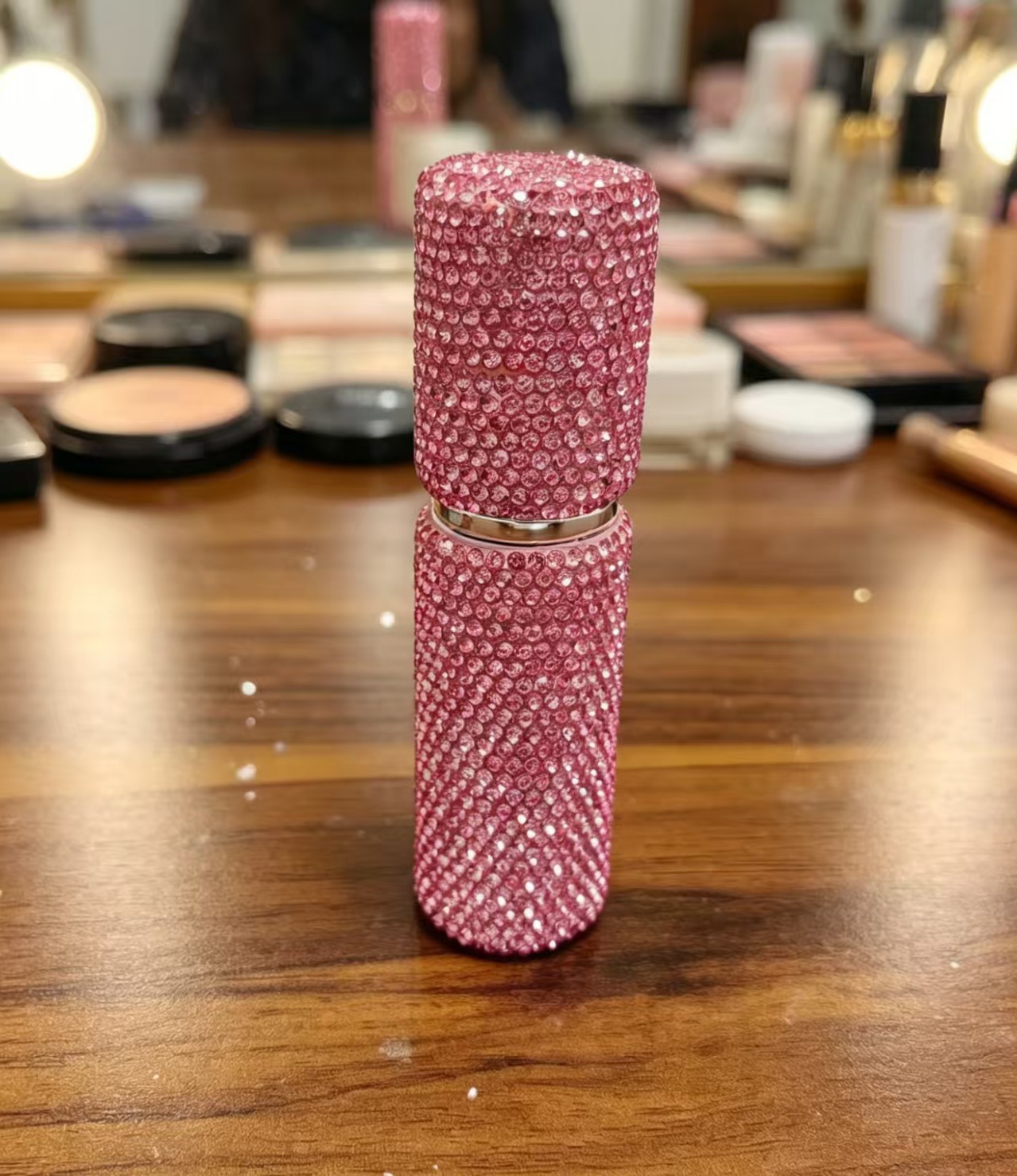 10ml botella de fragancia de diamante con boquilla de pulverización, botella de muestra de vacío, maquillaje de viaje, mini botella de pulverización