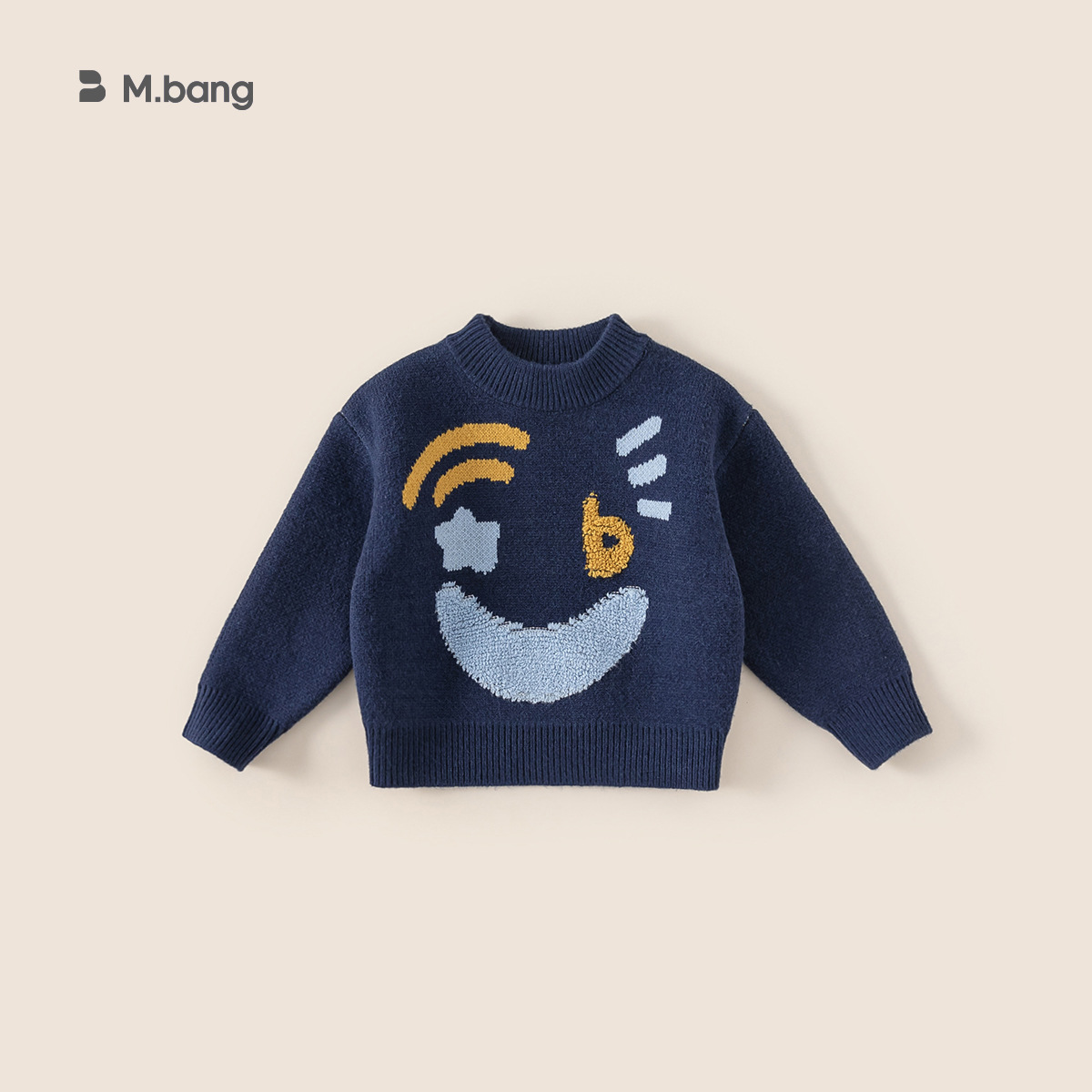 Youbao ropa infantil 2026 suéter de niñas de cuello redondo nuevo engrosado jersey de punto para niños otoño invierno suéter suelto para niños