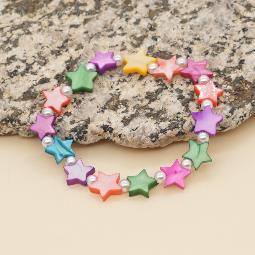 1 Piece Bohemian Star Imitation Pearl Shell Womenu0027S Bracelets