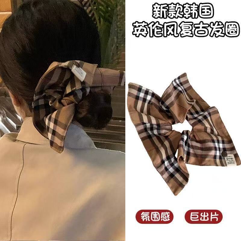 5679 스퀘어 스카프-바지아 체크무늬 (22cm)