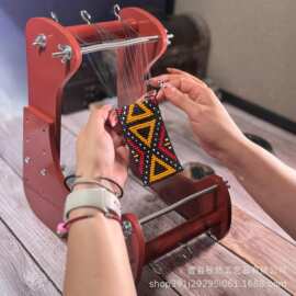 木质编织机diy手串米珠手链织珠架可调节项链饰品织珠机串珠支架