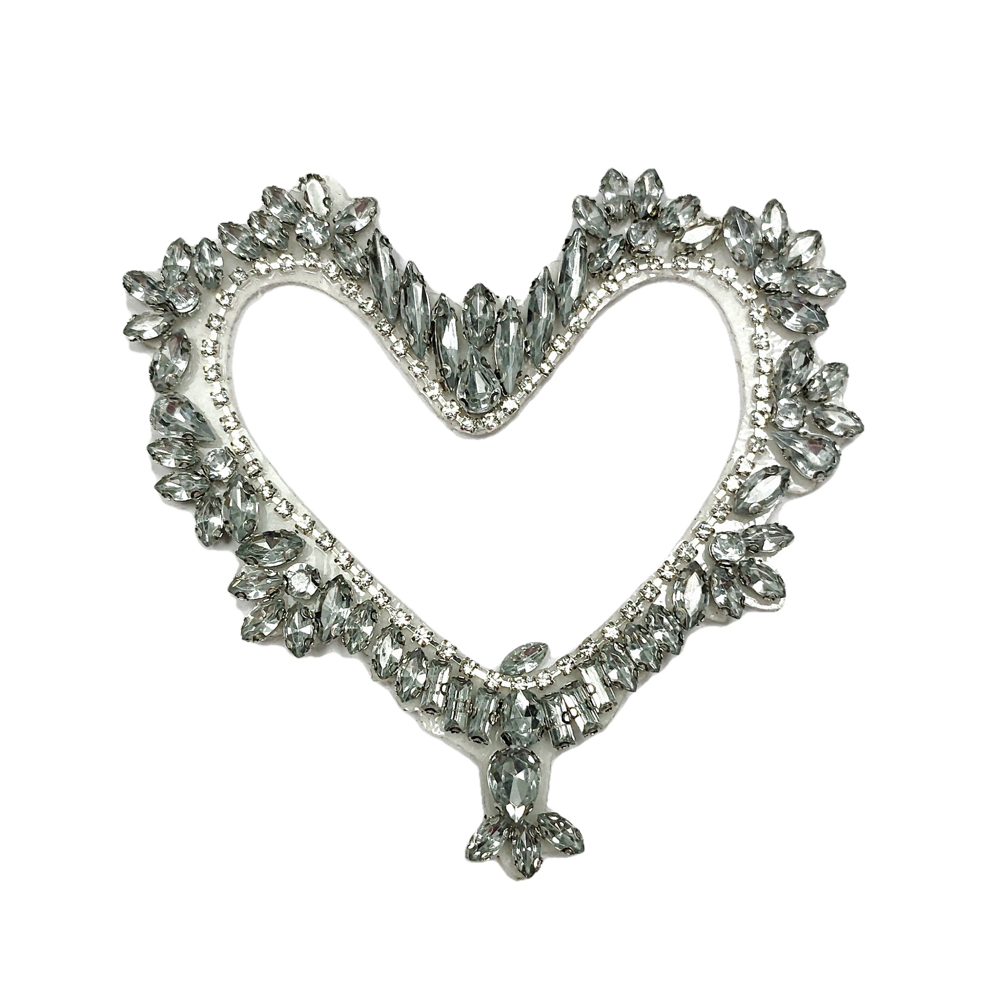 Taladro de vidrio hecho a mano, amor hueco, ojo de caballo, decoración de diamantes, accesorios de ropa, bolsos, pegatinas decorativas de todo fósforo, diamantes adhesivos