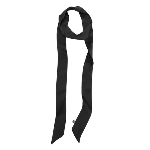 Simulated silk solid color long hairband and scarf for women Korean version 2 meters braided hair streamer headband high-end hair accessories