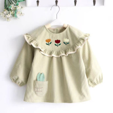 罩衣女宝宝儿童防水防脏厚反穿衣吃饭围兜围衣幼儿园婴儿护衣秋冬