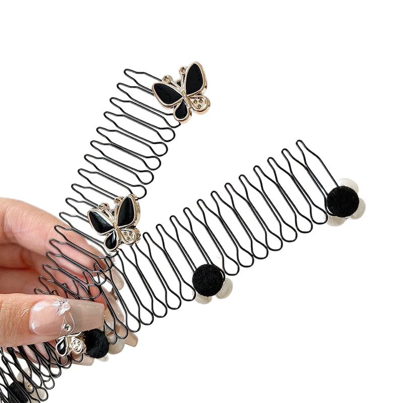 Metal hair accessory from pearl, mountain tea, headband, hairgrip