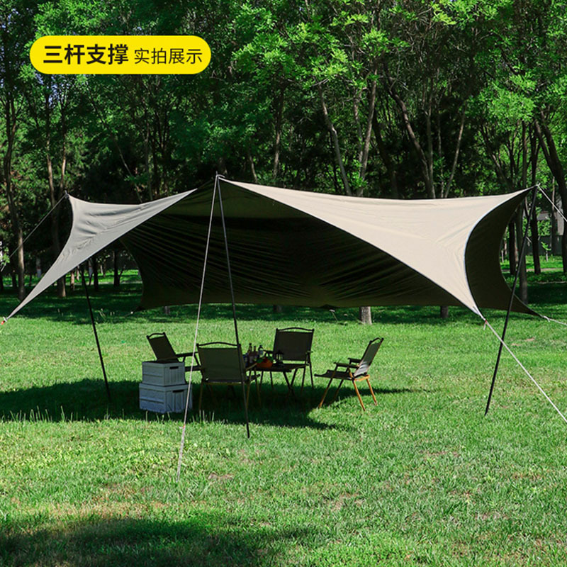 3개 건축 [비닐 팔각형] 흐르는 금 4.5* 6m ] 2.2 두꺼운 지지대] 형광 못 + 망치