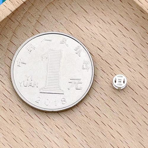 S925 sterling silver hollow copper coin beads bracelet copper coins separated by beads passerby diy handmade rope bracelet