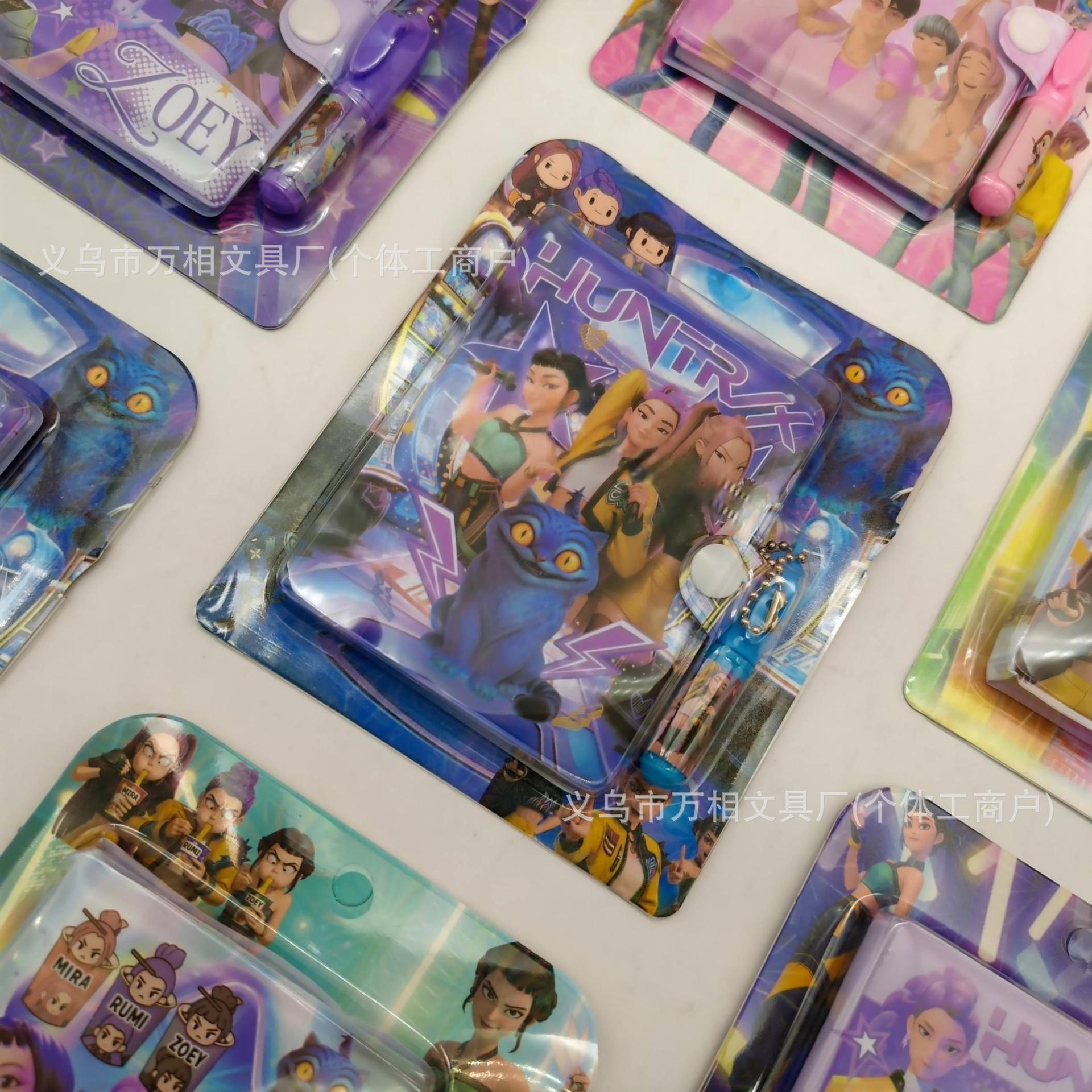 Caza de brujas con bolígrafo K-POP lindos dibujos animados de alto valor de la cara diario de estudiantes regalos portátiles pequeños premios