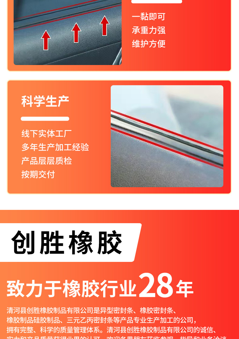 Window Sealing Strip, Car Glass Strip, Window Anti-Seepage Rain Glass Gap Clip, Door Noise Mute Strip