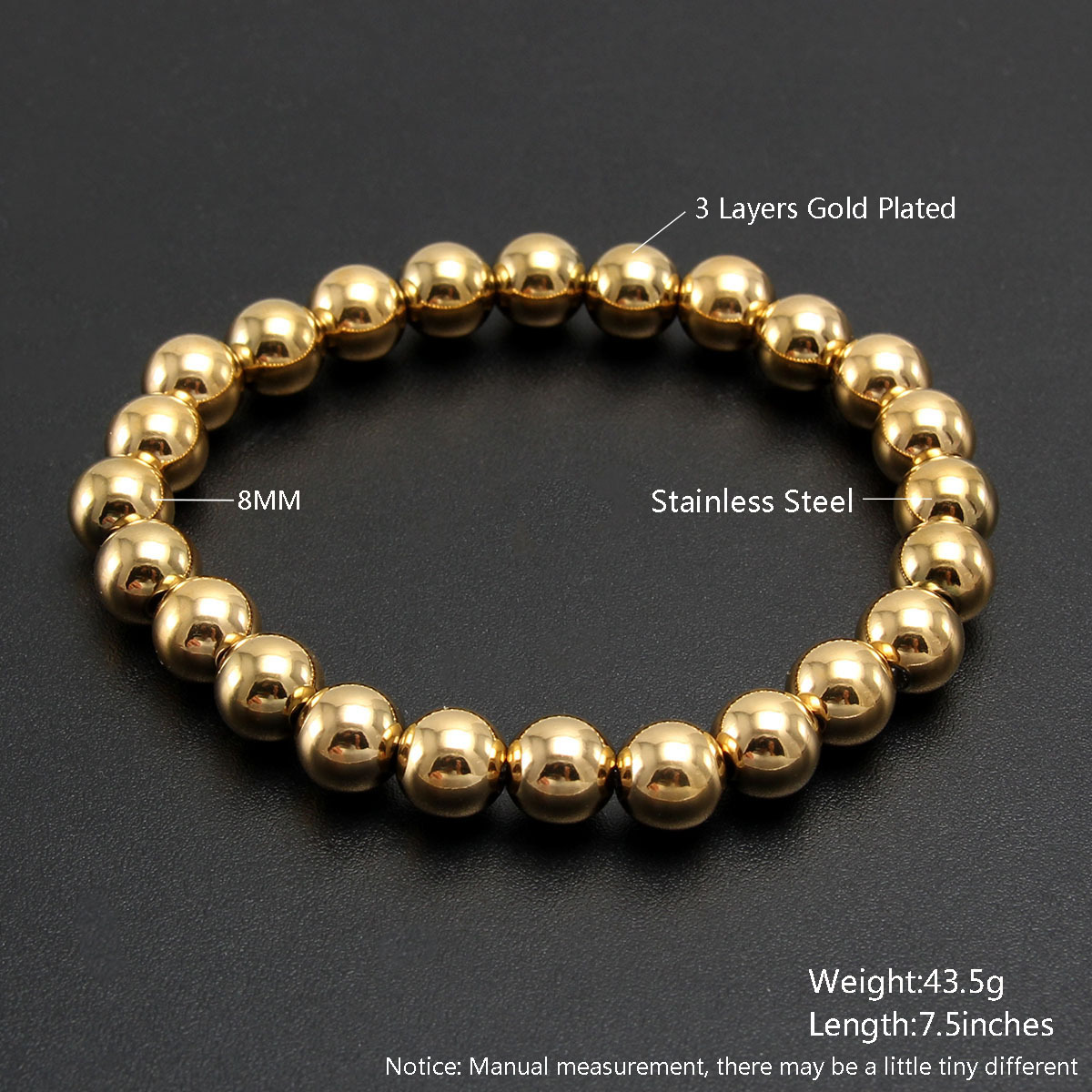 Bracelets Classification Simple Style Geometric 304 Stainless Steel Bracelets In Bulk