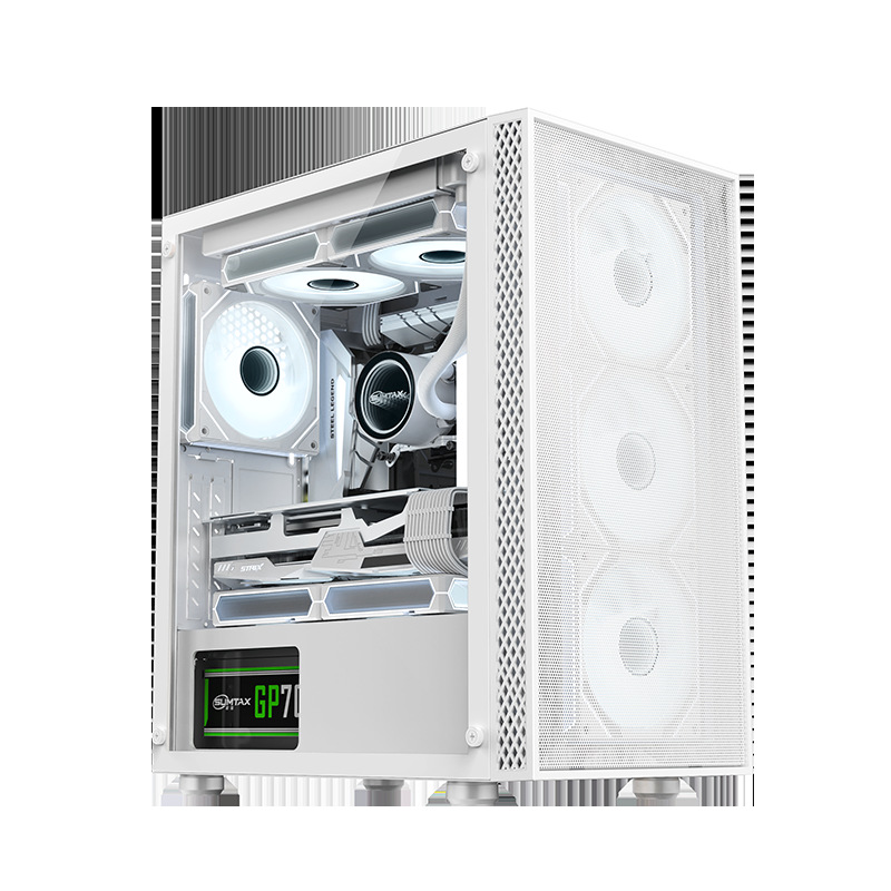 Computer case Amazon Beta 3, wide‑body mesh front, tempered glass, water‑cooling ready