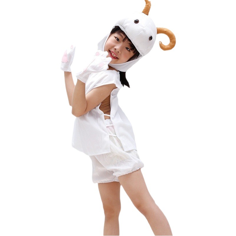 Día de los niños de dibujos animados de animales ropa de rendimiento jardín de infantes ropa de escenario de manga corta Festival de ropa de rendimiento ropa de fotografía de manga corta