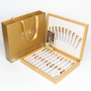 New Tuhao Golden Cordyceps packing box 10 20 tubes 30 Naqu Cordyceps gift box wholesale empty box
