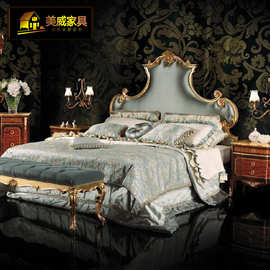 英式奢华欧式卧室家具实木手工雕花15米床主卧双人床法式公主床