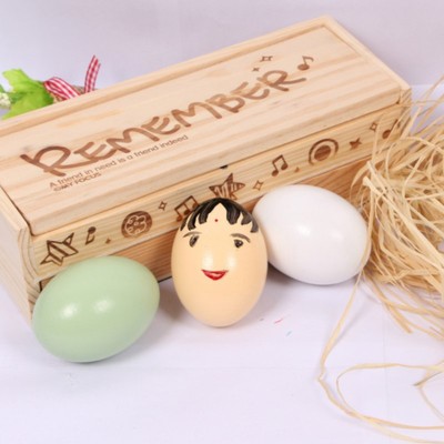 無挂繩5x8cm複活節彩蛋仿真雞蛋兒童  DIY塗鴉畫畫塑料蛋模型