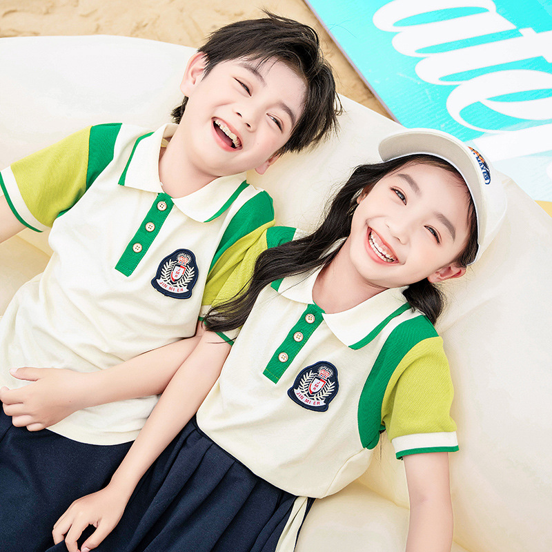 幼兒園園服套裝學院風中小學生校服運動會班服兒童節演出服兩件套