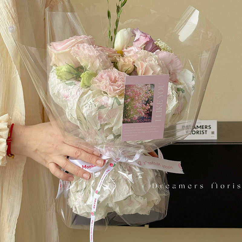 Papel de Sydney espeso y elegante envasado de flores pliegueado para revestimiento de papel de fusión manual atmósfera de alto nivel de papel de envoltura de ramo