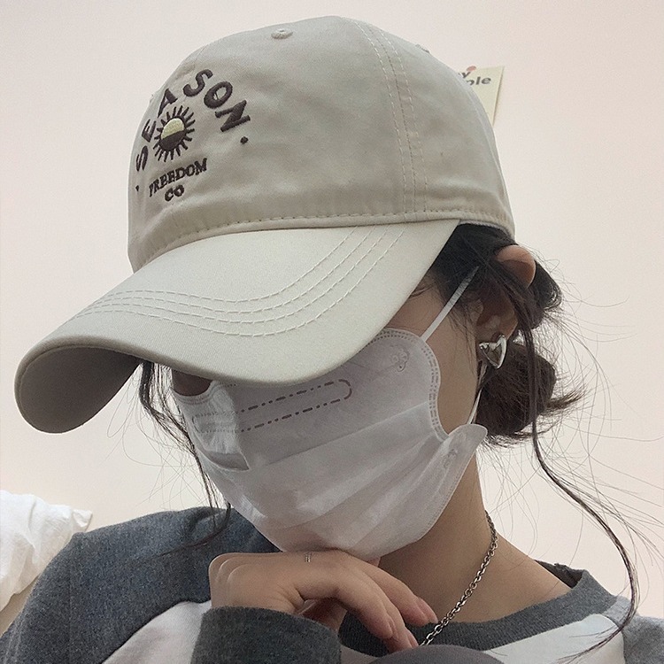 帽子女鴨舌帽2024新款春夏顯臉小韓版百搭ins深頂日系休閒棒球帽