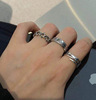 Fashionable ring, set, 2021 collection, simple and elegant design, on index finger