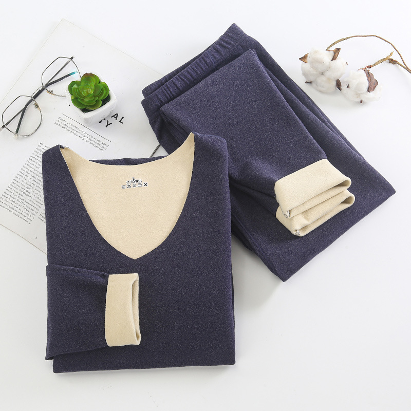Quick warm seamless AB surface de Velvet men's thermal suit underwear South autumn clothes long pants fleece-lined thickened winter bottoming shirt Quick warm seamless AB surface de Velvet men's thermal suit underwear South autumn clothes long pants fleece-lined thickened winter bottoming shirt