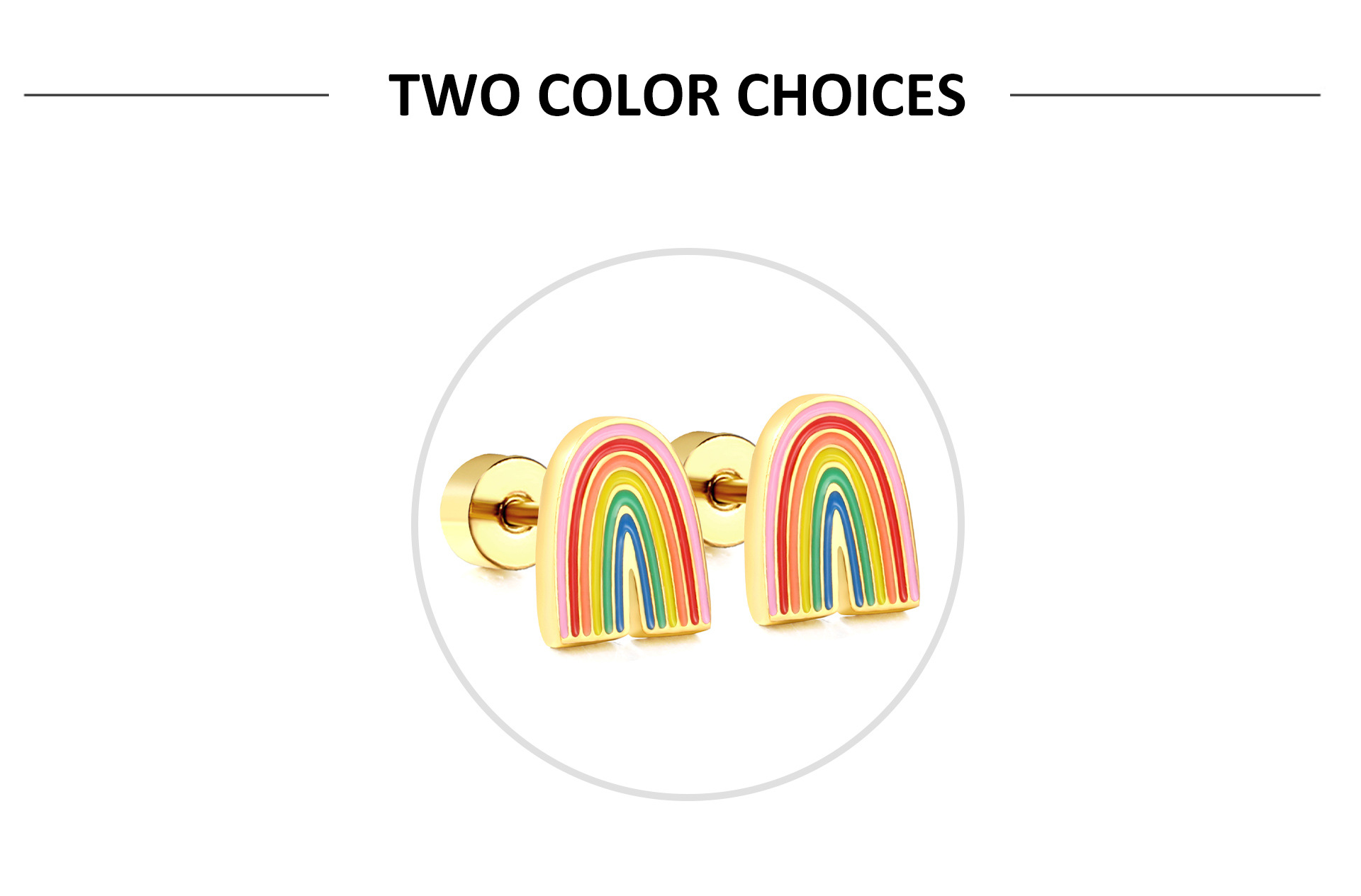 Ear Studs Classification 1 Pair Quantity 1 Pair Vintage Style Classic Style Four Leaf Clover American Flag Bow Knot Plating 304 Stainless Steel Ear Studs