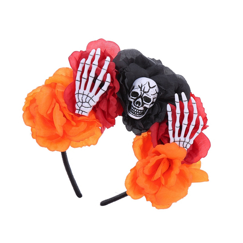 Funny Skull Cloth Patchwork Hair Band display picture 1