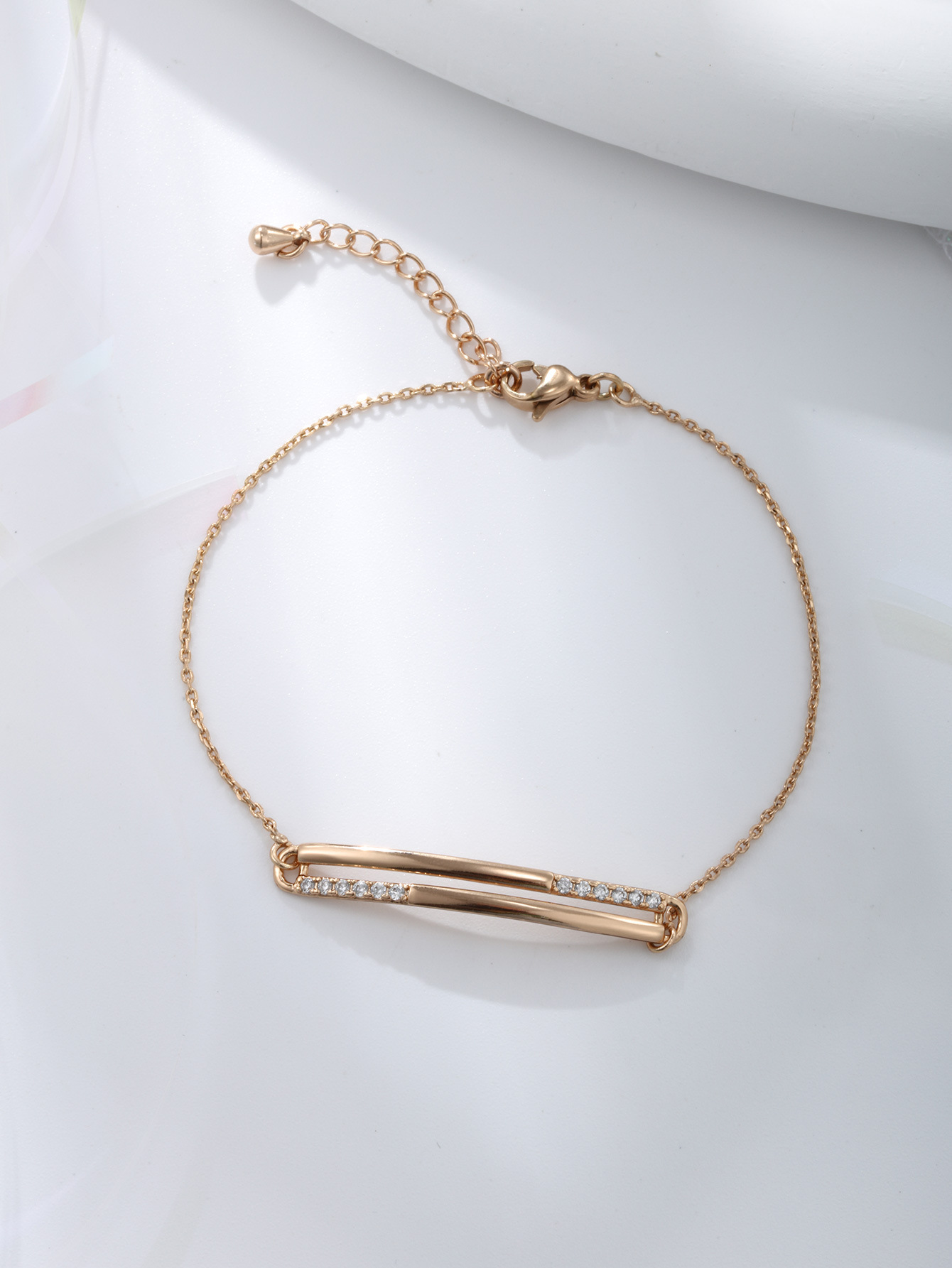 InsFeng nuevo super inmortal amor pulsera bordilla nicho femenino universal lujo ligero alta sensación joyas de aleación al por mayor