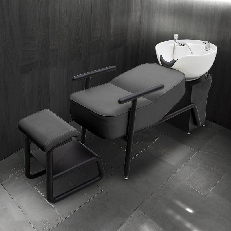 티타늄 블랙 메탈 프레임 - 블랙 가죽